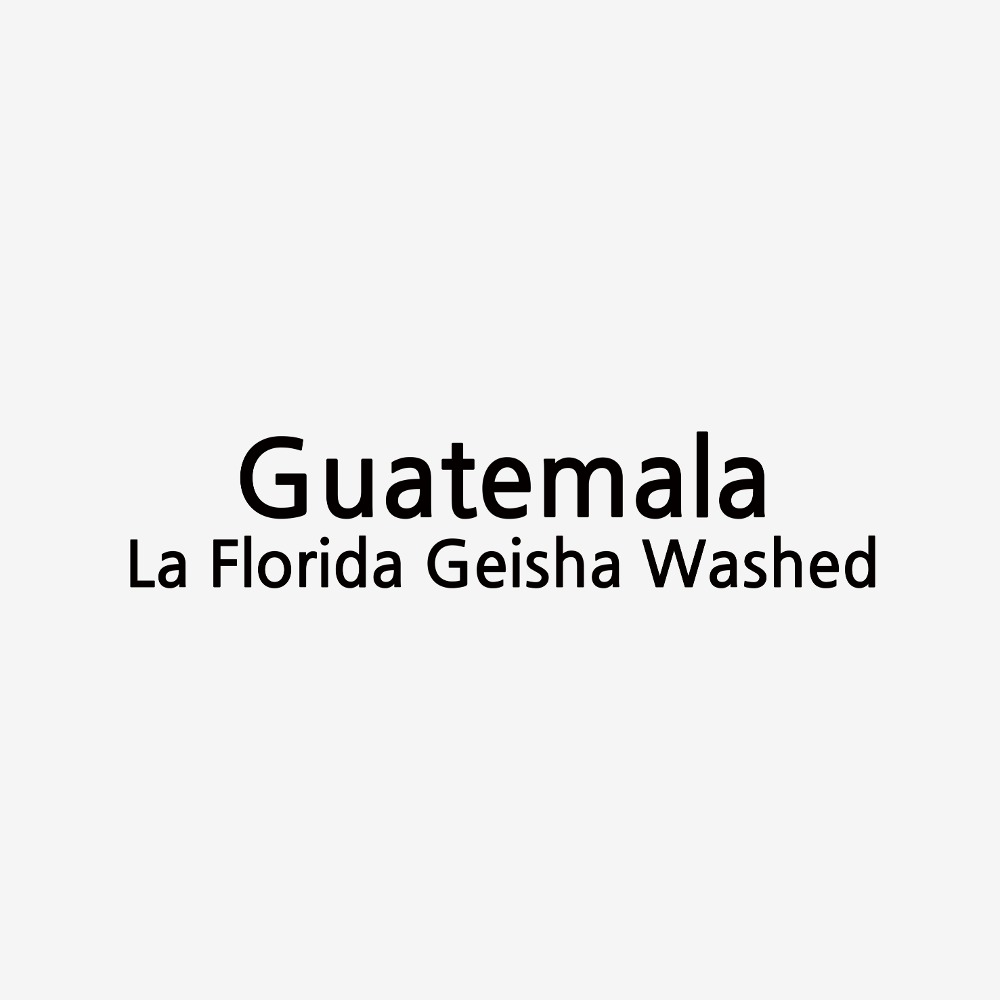 과테말라 라 플로리다 게이샤 워시드 100G (중약배전)